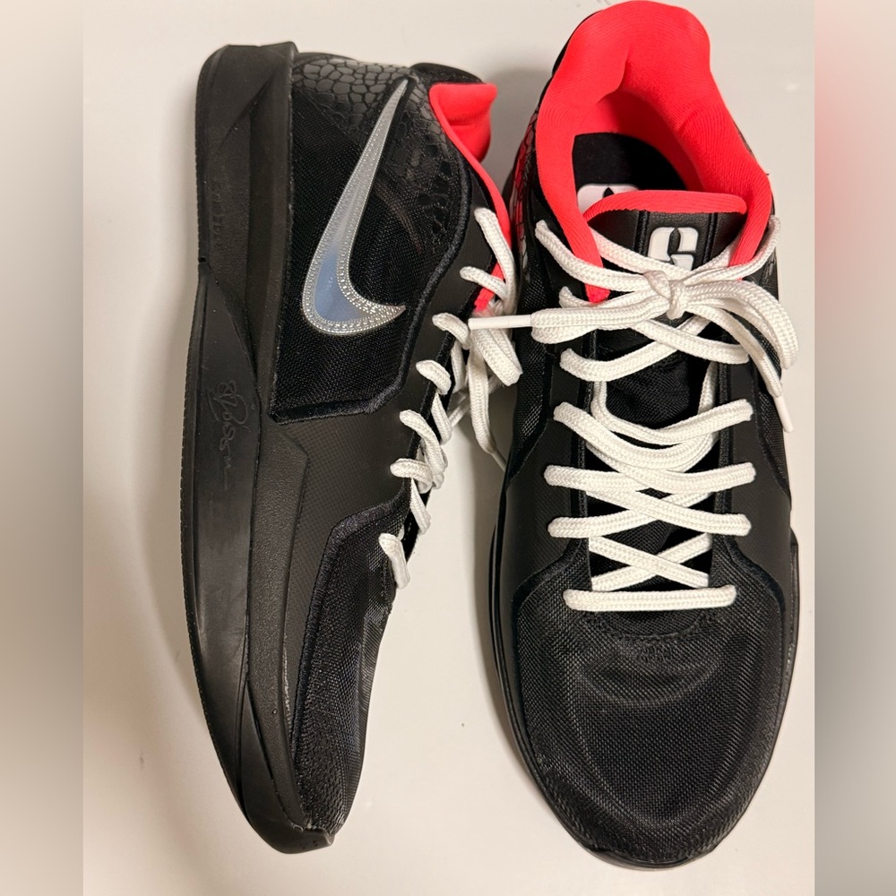 Nike Black and Crimson Sneakers